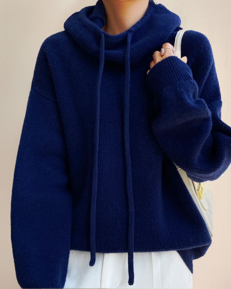 Pull Femme en Maille avec Col Roulé Lucyle