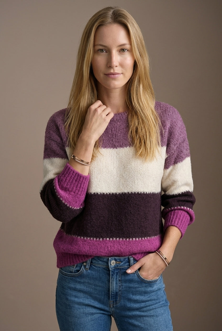 Pull en Maille Femme avec Silhouette Flatteuse Lucyle
