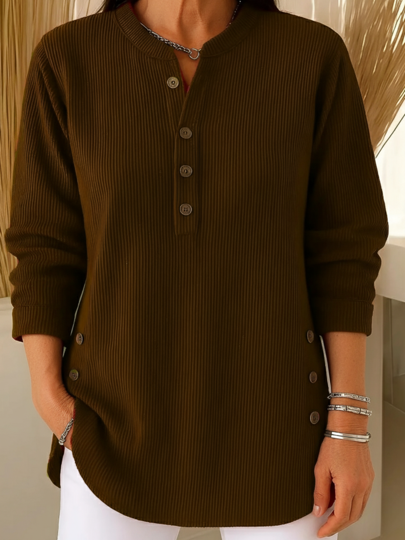 Pull en Tricot Femme avec Boutons Élégants Lucyle