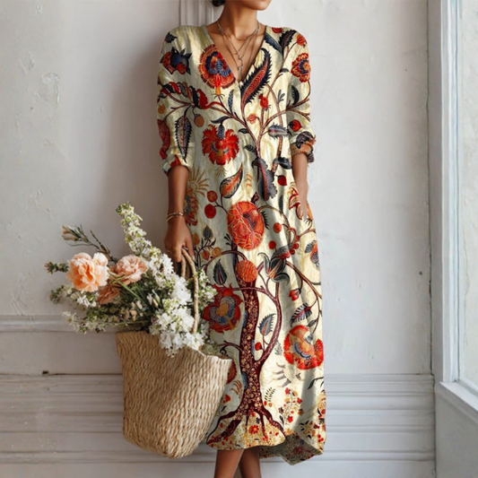 Robe Bohème Femme avec Imprimé Géométrique Lucyle