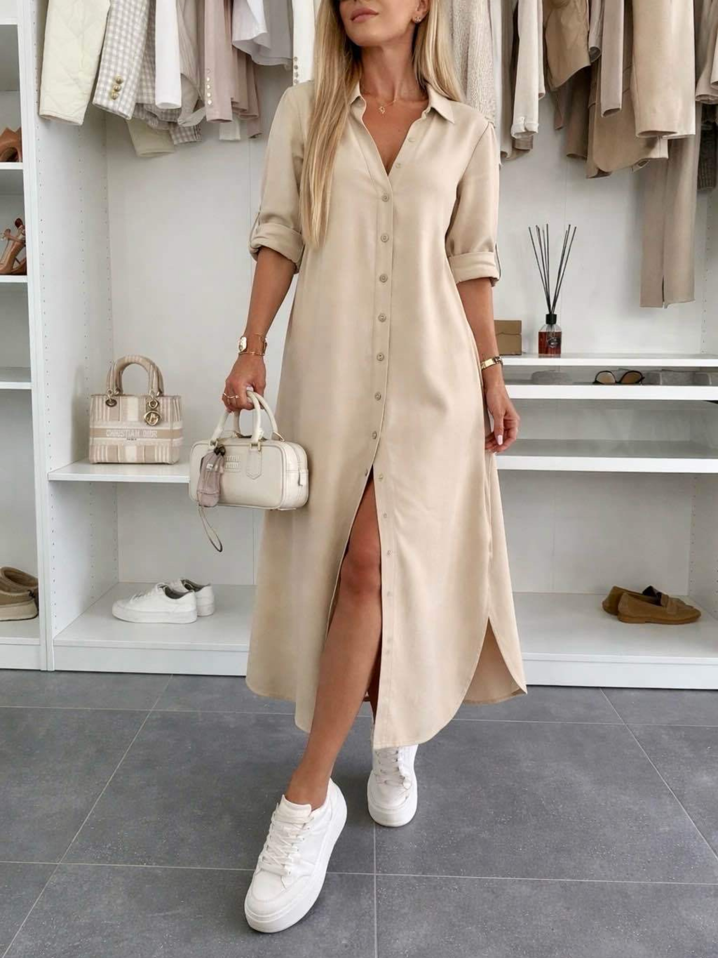 Robe Chemise Femme avec Coupe Ample Lucyle
