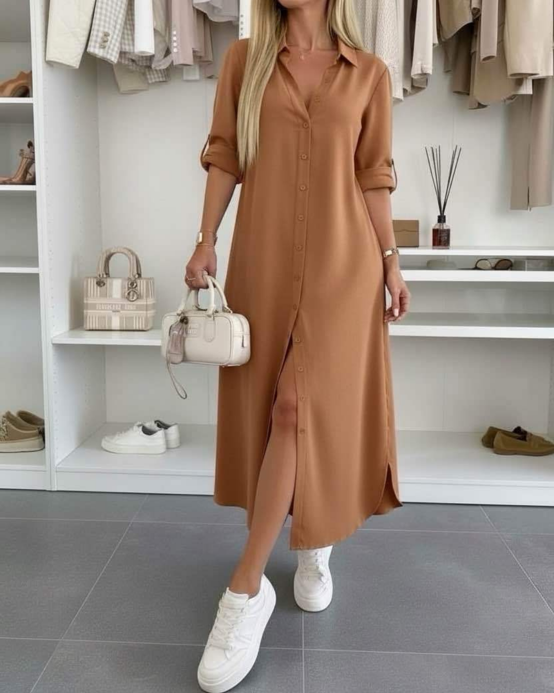 Robe Chemise Femme avec Coupe Ample Lucyle