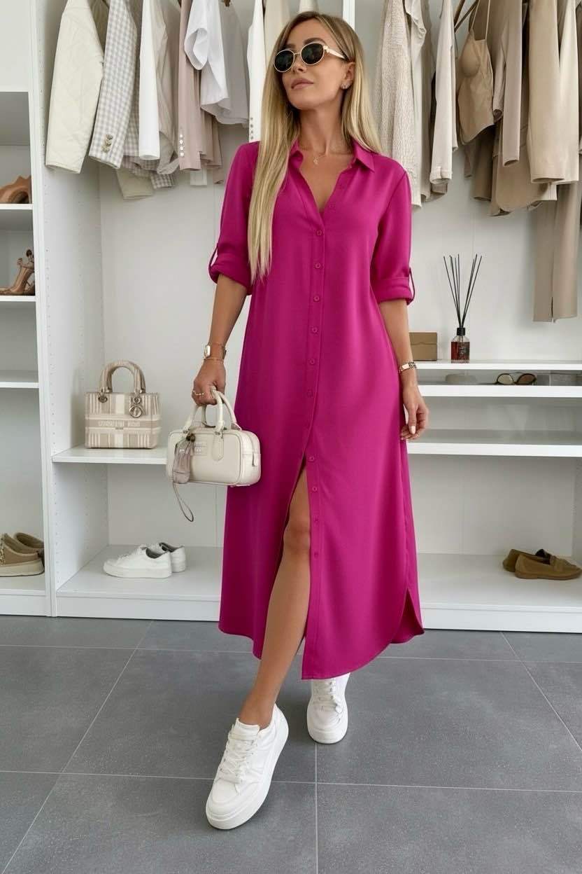 Robe Chemise Femme avec Coupe Ample Lucyle