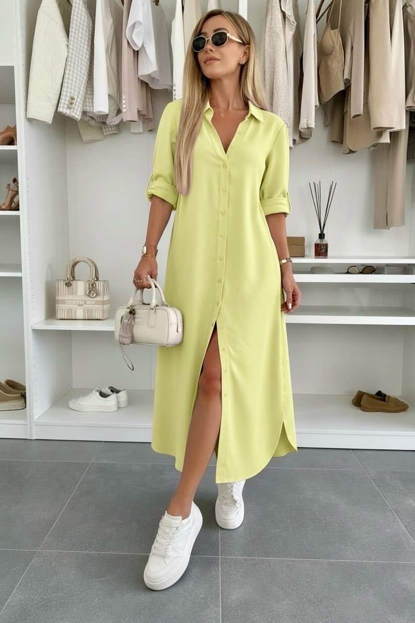 Robe Chemise Femme avec Coupe Ample Lucyle