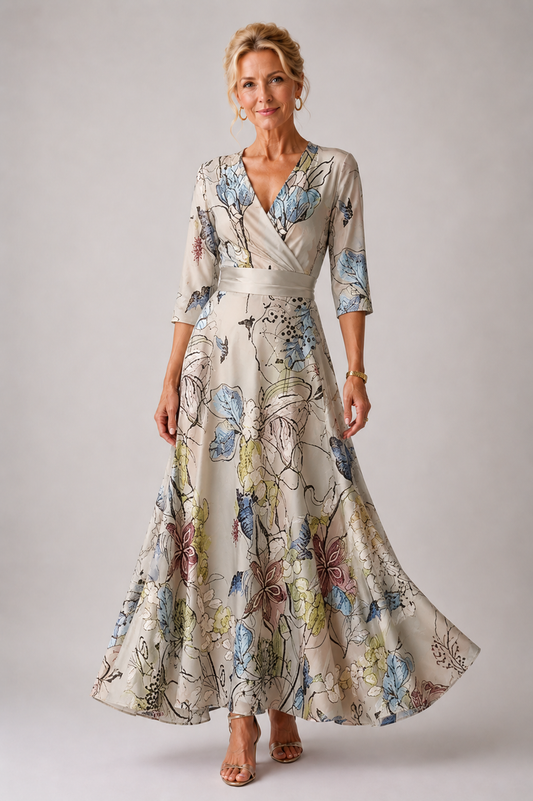 Robe Chic Femme avec Imprimé Floral Lucyle