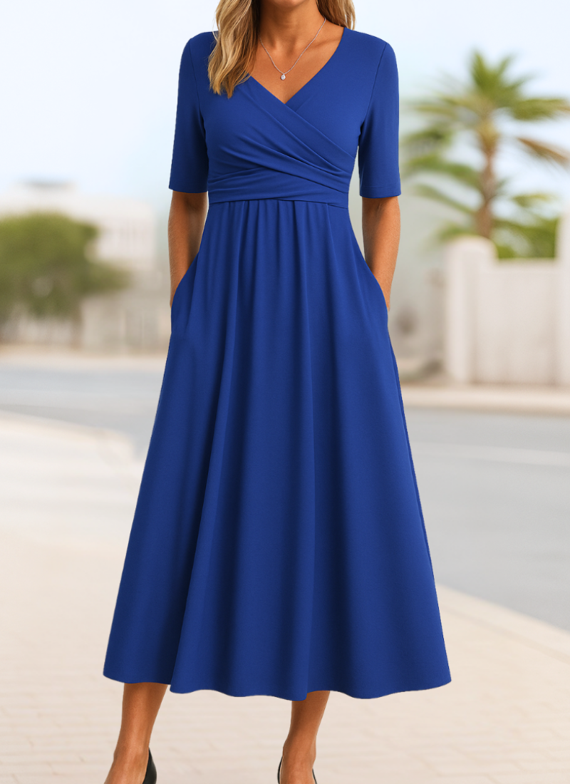 Robe Croisée Femme avec Silhouette Flatteuse Lucyle