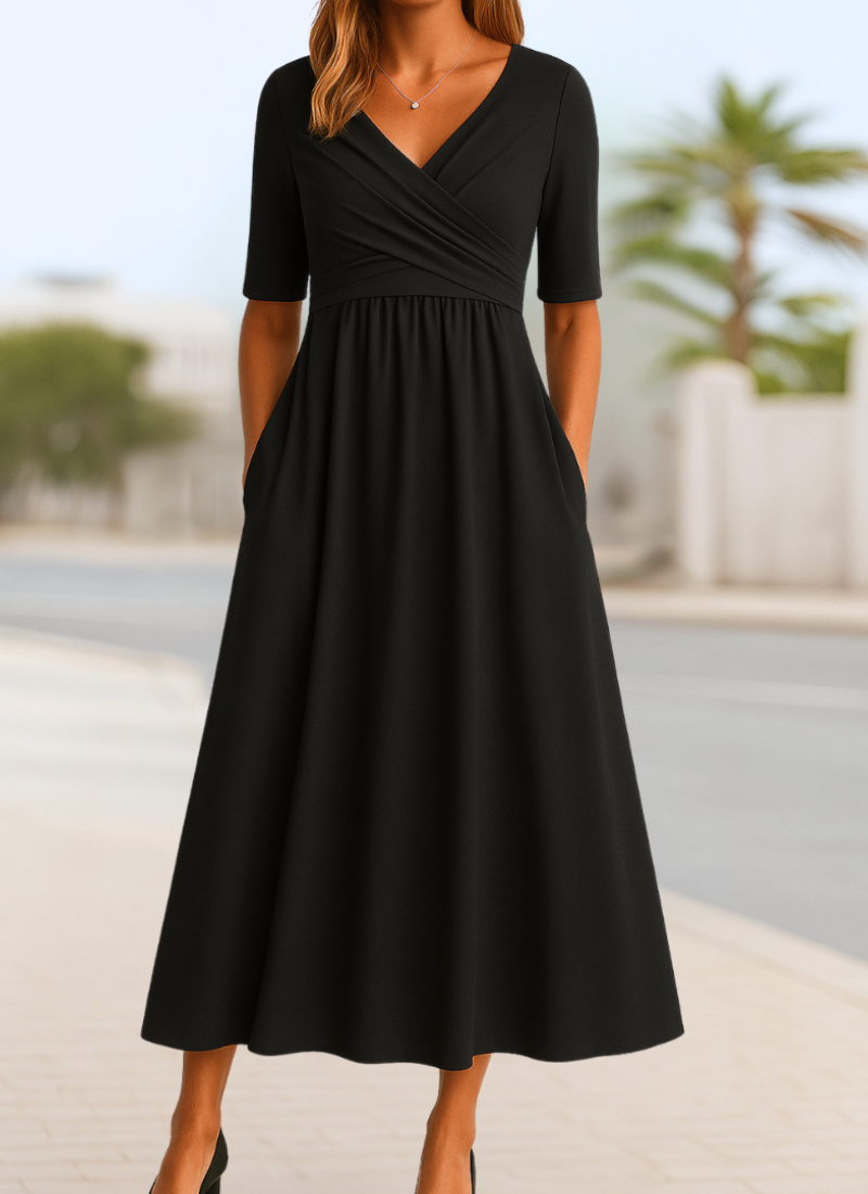 Robe Croisée Femme avec Silhouette Flatteuse Lucyle
