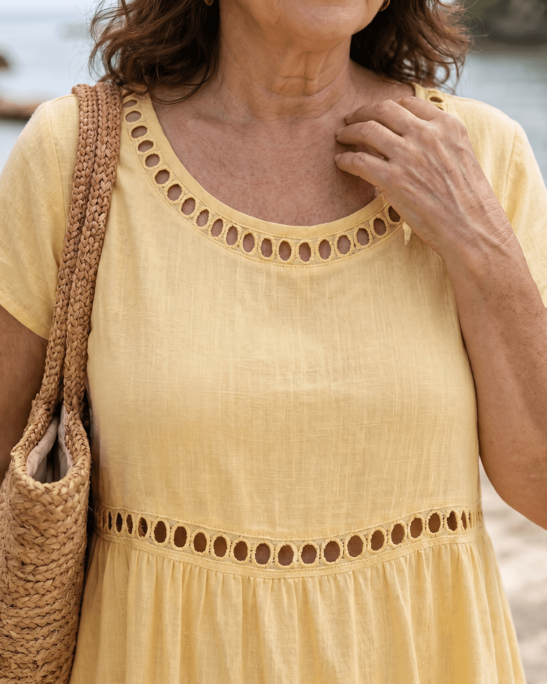 Robe Décontractée Femme avec Manches Courtes Lucyle