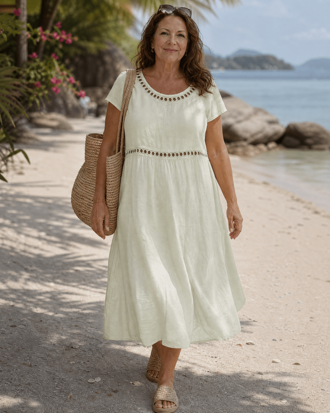 Robe Décontractée Femme avec Manches Courtes Lucyle
