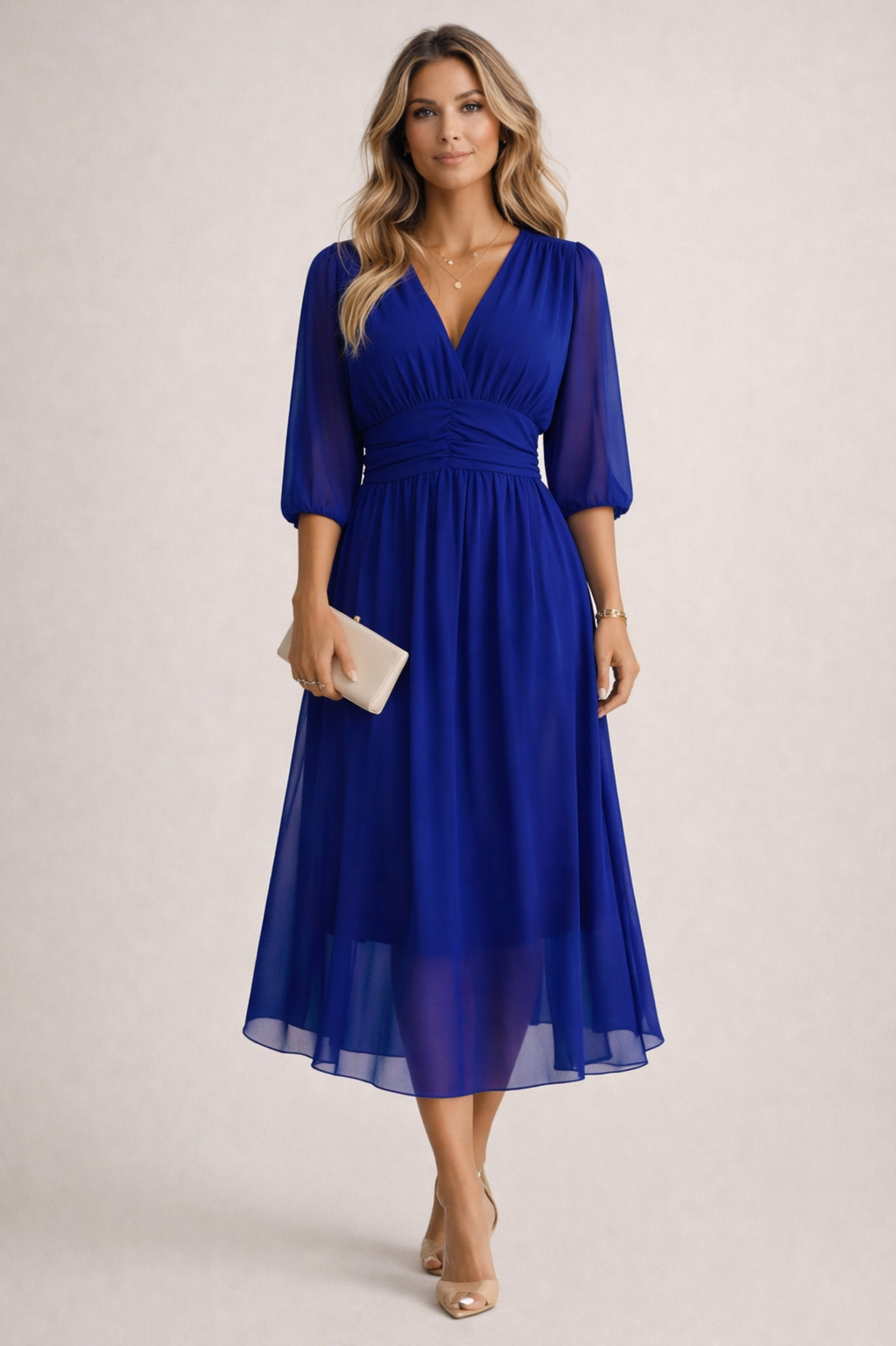 Robe Élégante Femme avec Coupe Portefeuille Lucyle