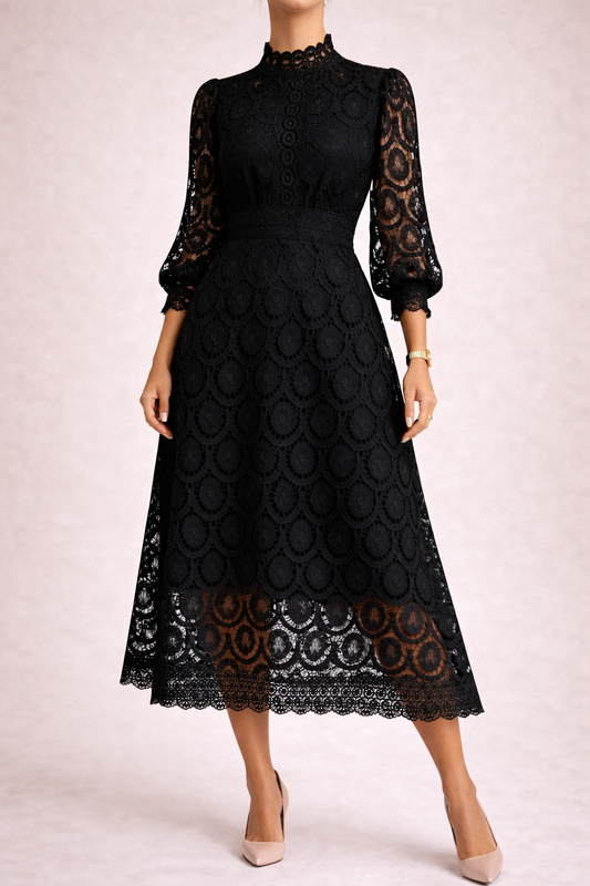 Robe Femme avec Dentelle Élégante Lucyle