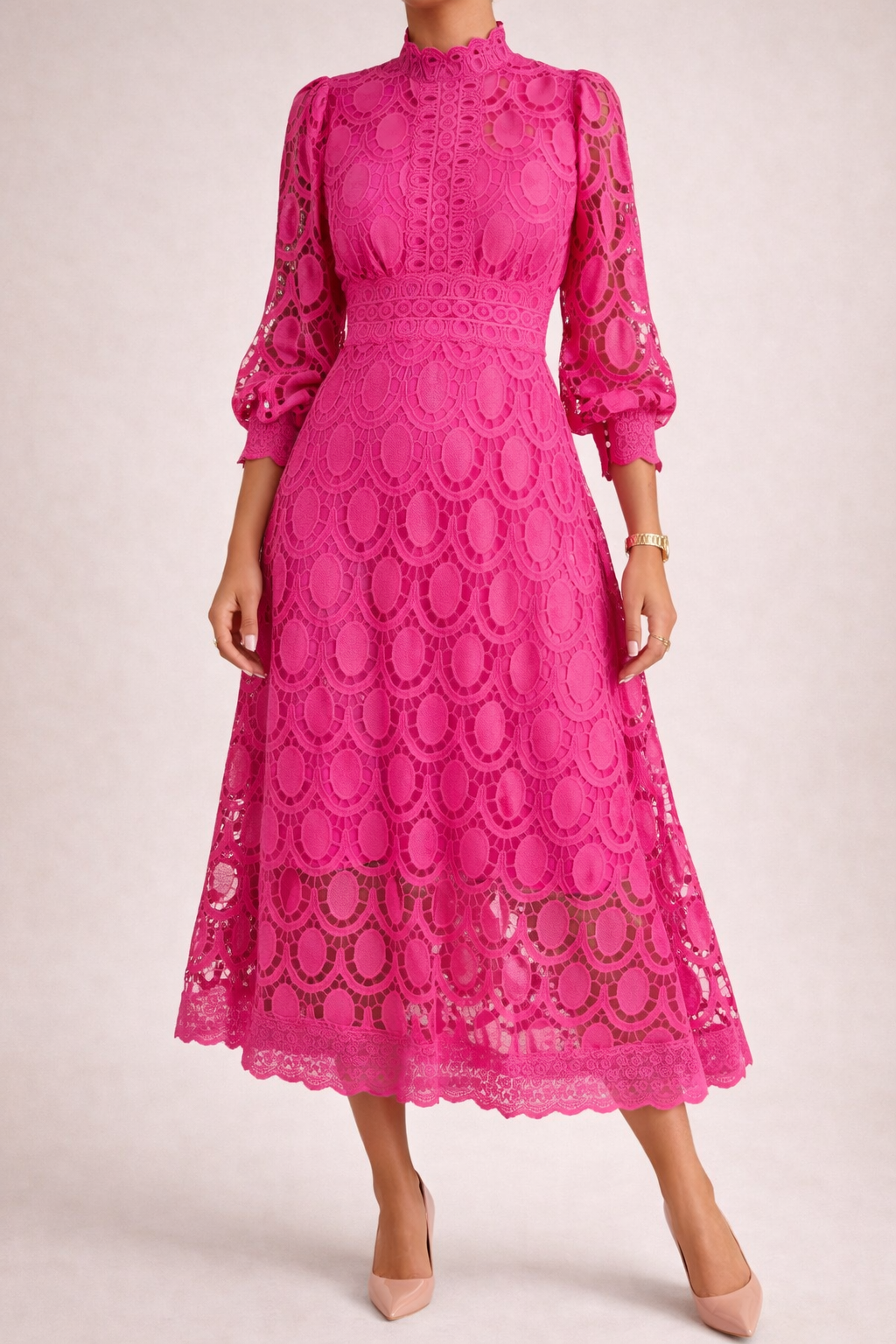 Robe Femme avec Dentelle Élégante Lucyle