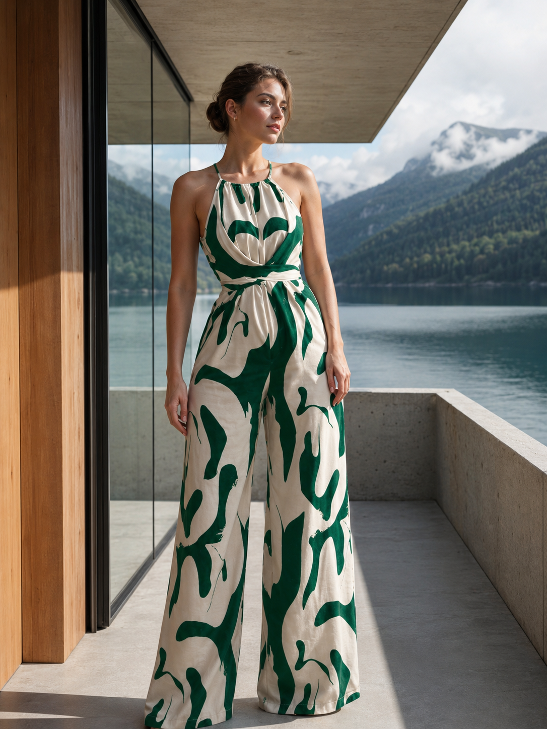 Robe Femme avec Détail à Nouer en Polyester Lucyle