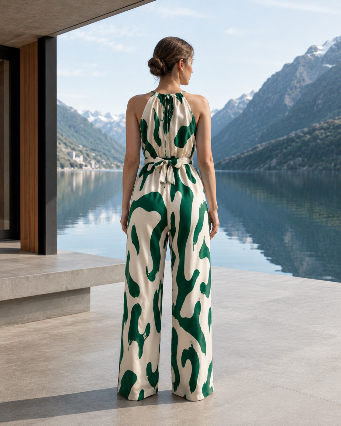 Robe Femme avec Détail à Nouer en Polyester Lucyle