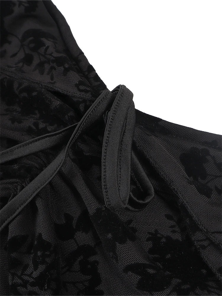 Robe Femme avec Imprimé Floral et Manches Courtes Lucyle