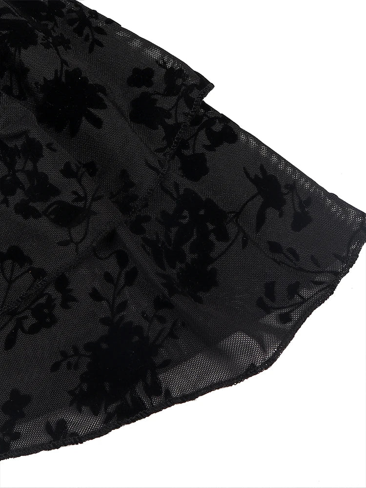 Robe Femme avec Imprimé Floral et Manches Courtes Lucyle
