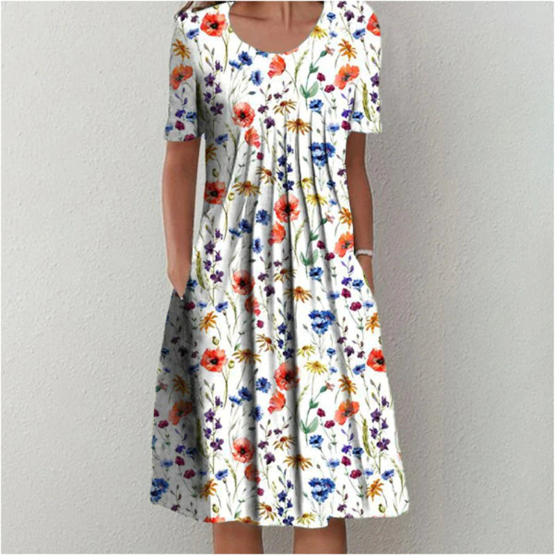 Robe Femme avec Imprimé Floral et Silhouette Structurée Lucyle