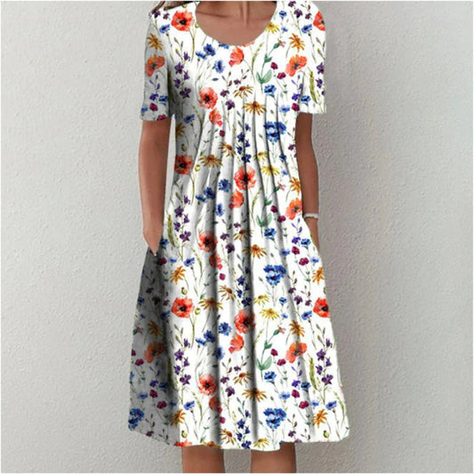 Robe Femme avec Imprimé Floral et Silhouette Structurée Lucyle