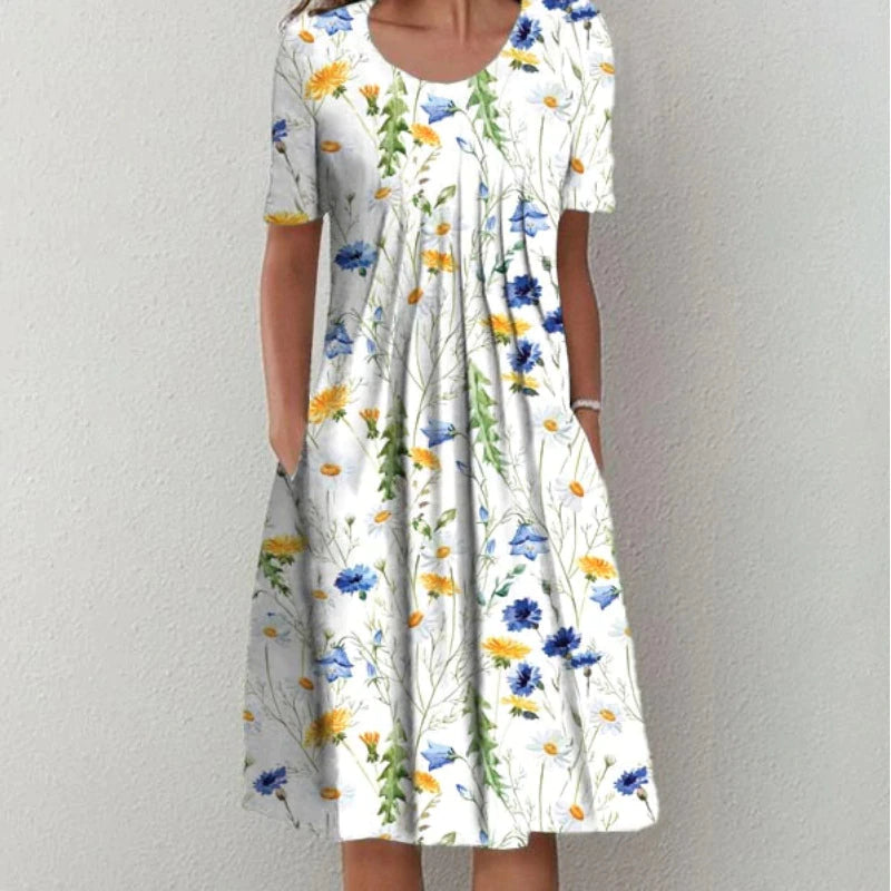 Robe Femme avec Imprimé Floral et Silhouette Structurée Lucyle