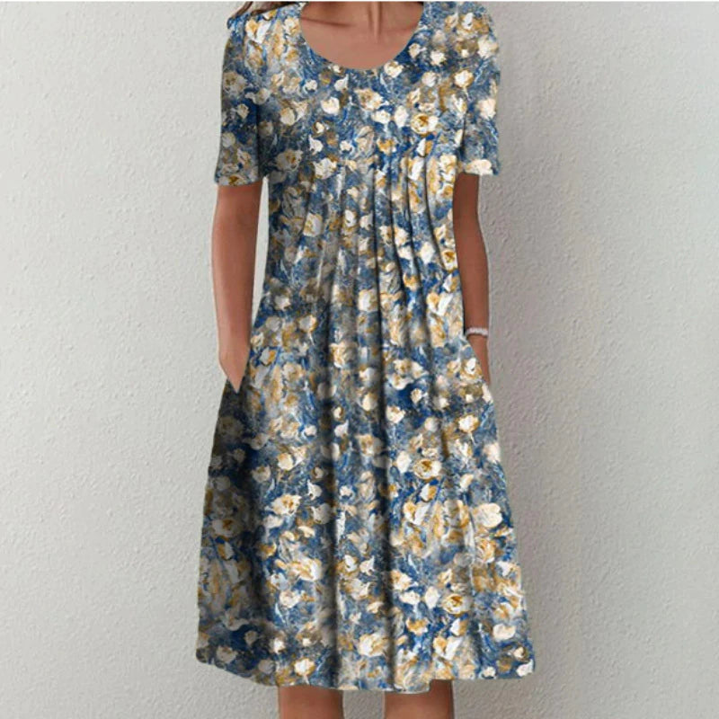 Robe Femme avec Imprimé Floral et Silhouette Structurée Lucyle