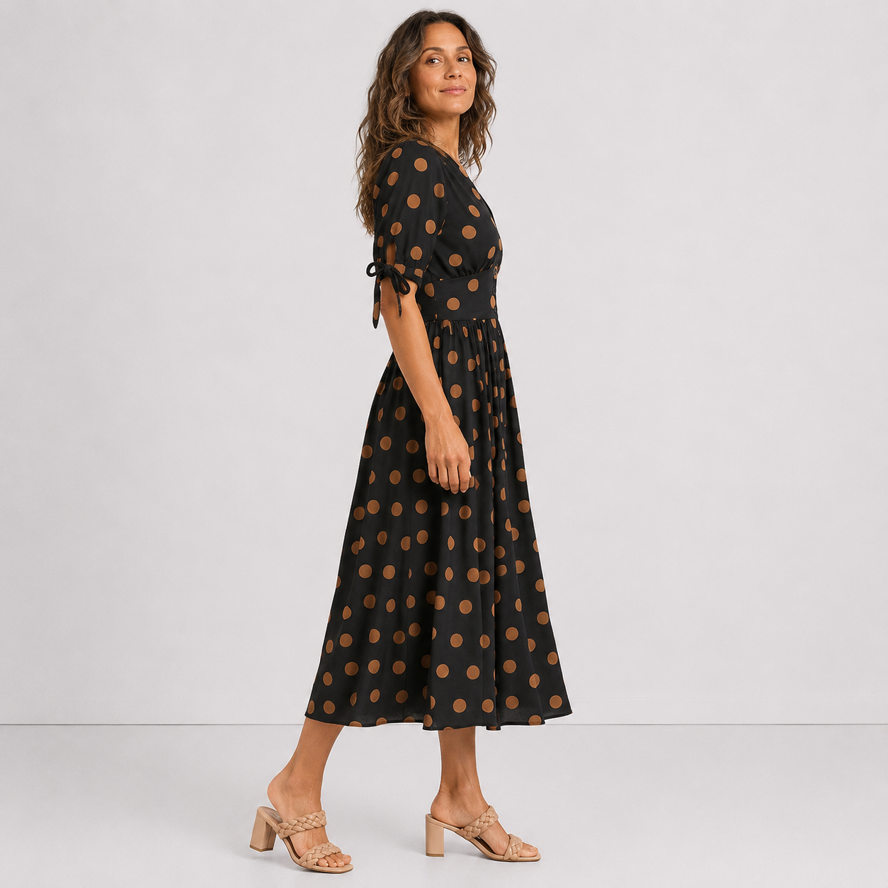Robe Femme avec Imprimé à Pois Lucyle