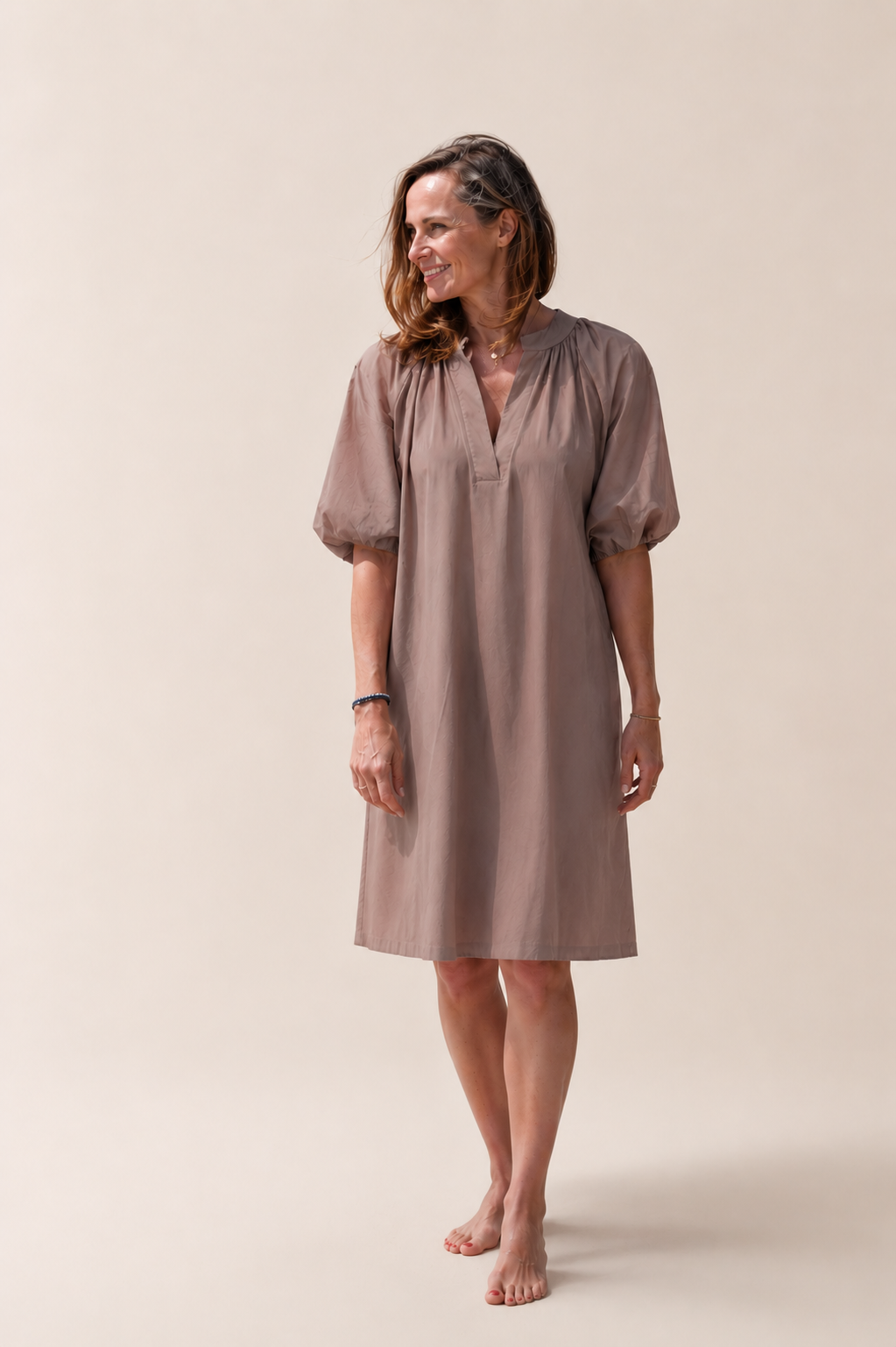 Robe Femme avec Manches Ballon et Confort Aéré Lucyle