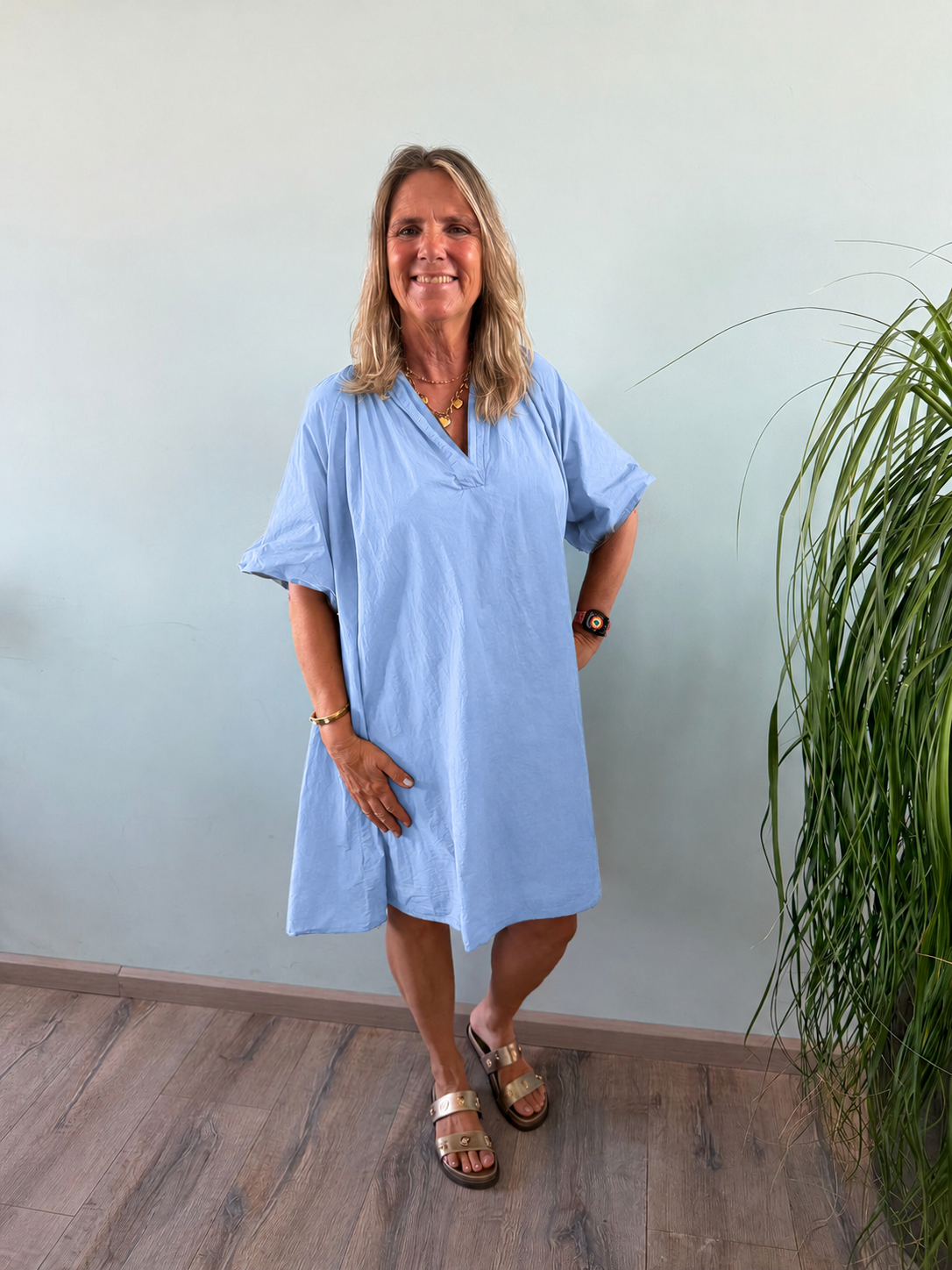 Robe Femme avec Manches Ballon et Confort Aéré Lucyle