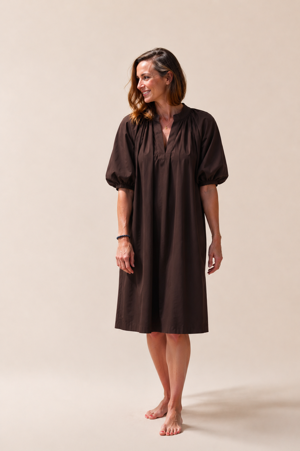 Robe Femme avec Manches Ballon et Confort Aéré Lucyle
