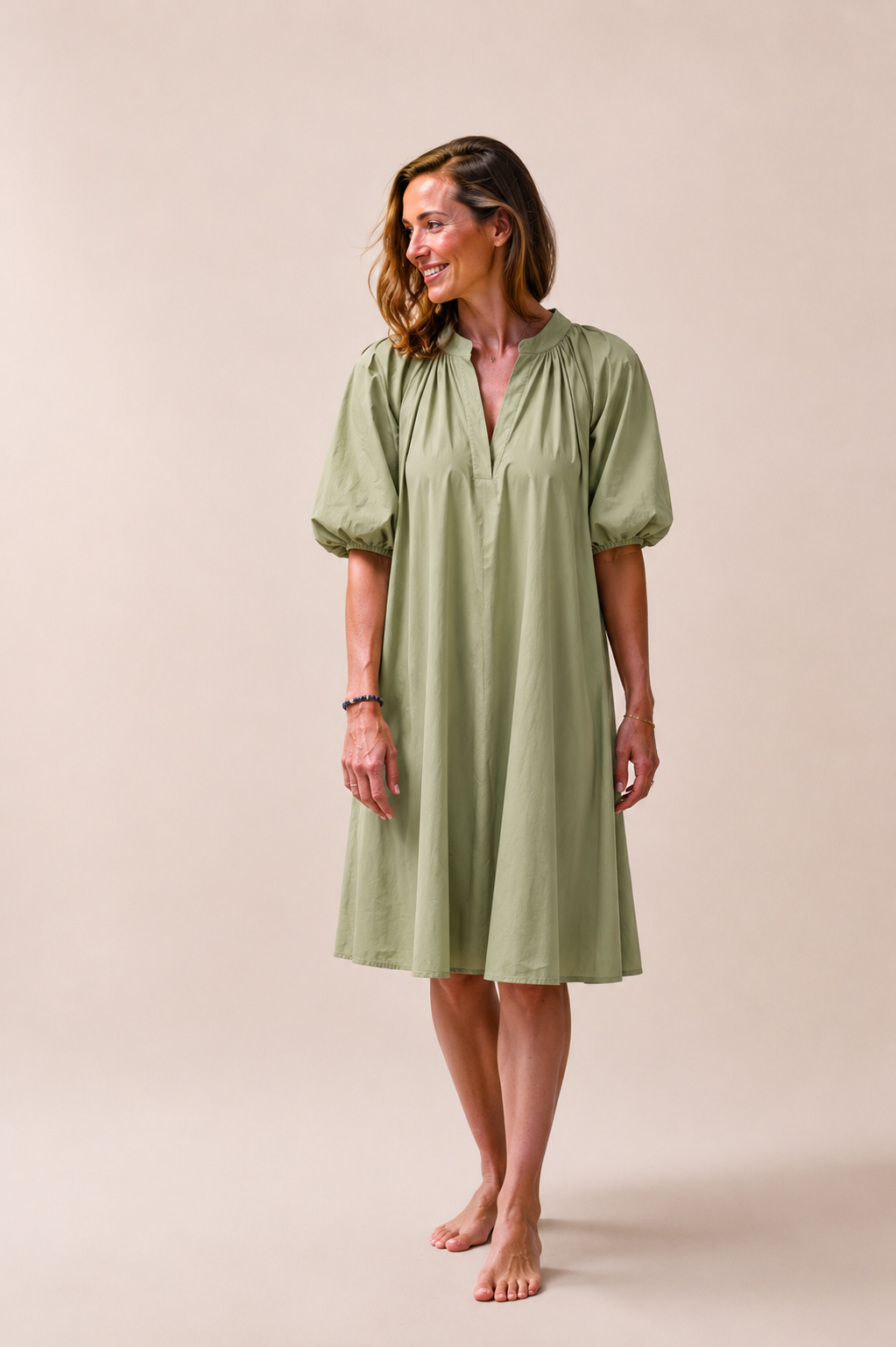 Robe Femme avec Manches Ballon et Confort Aéré Lucyle