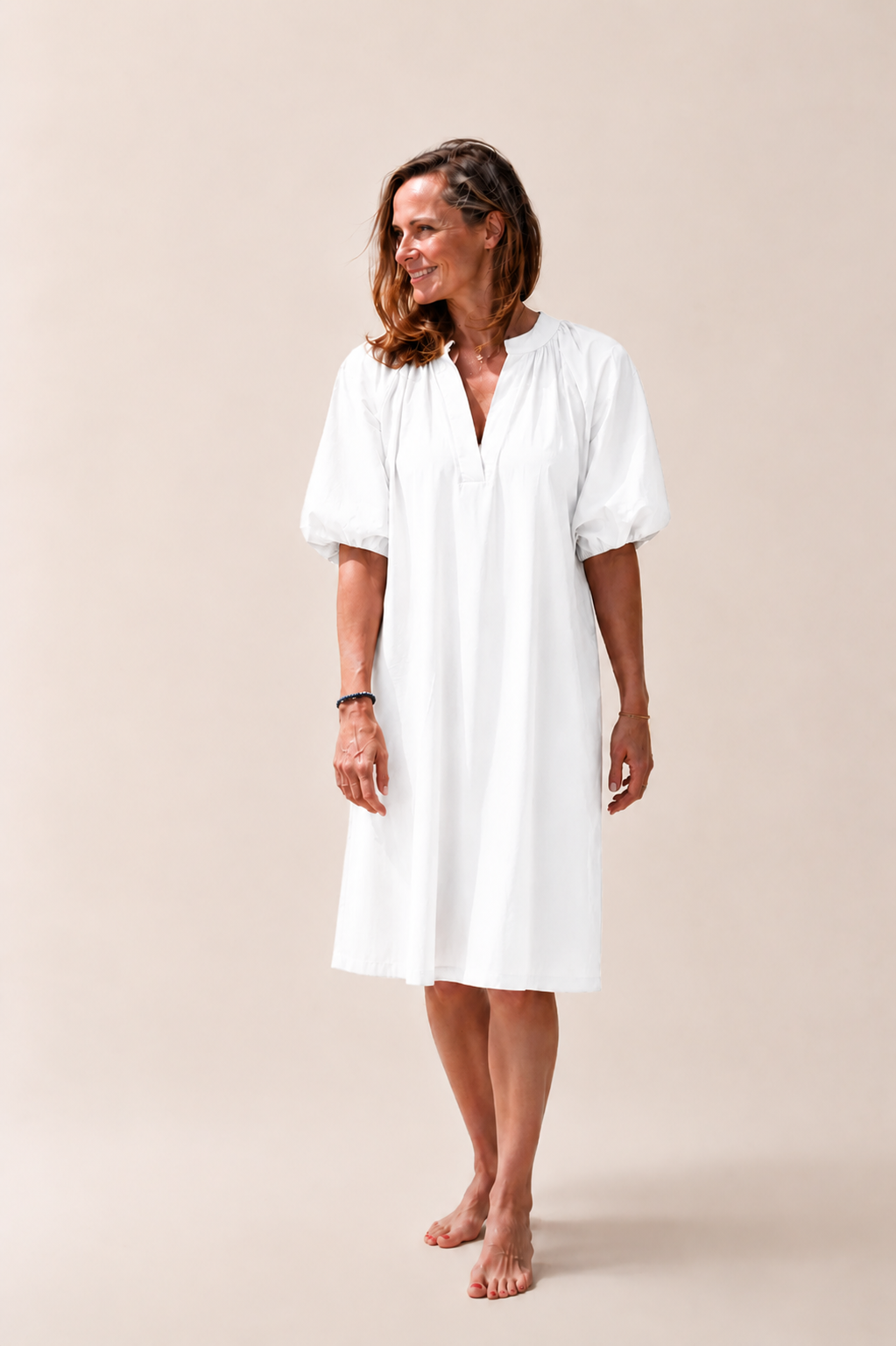 Robe Femme avec Manches Ballon et Confort Aéré Lucyle