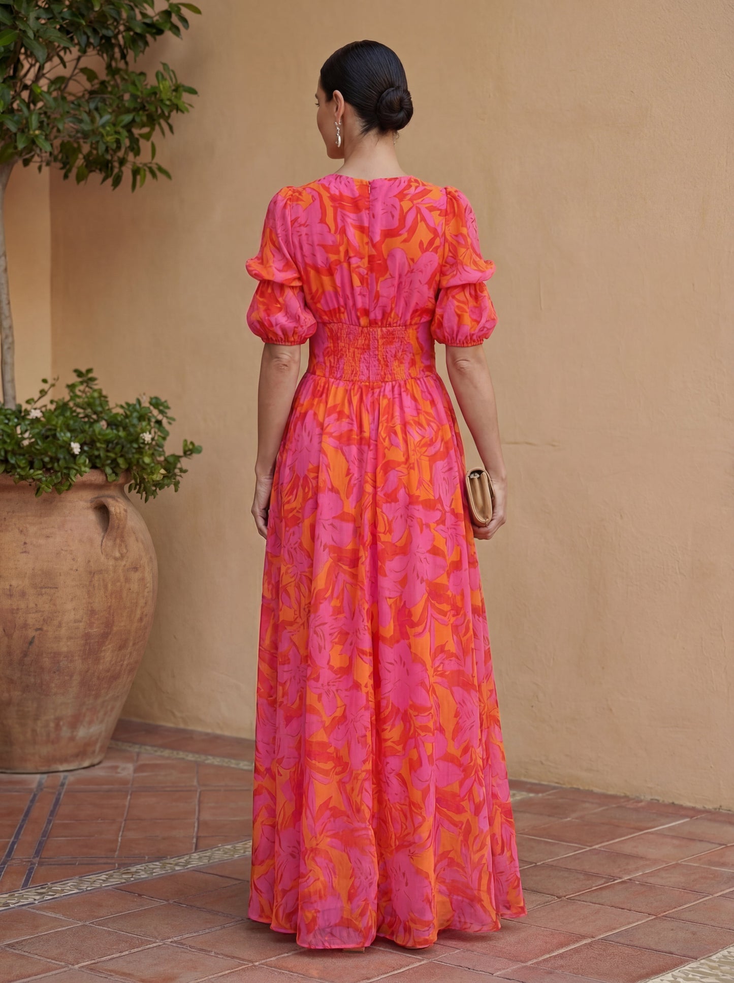 Robe Fluide Femme avec Décolleté en V Lucyle