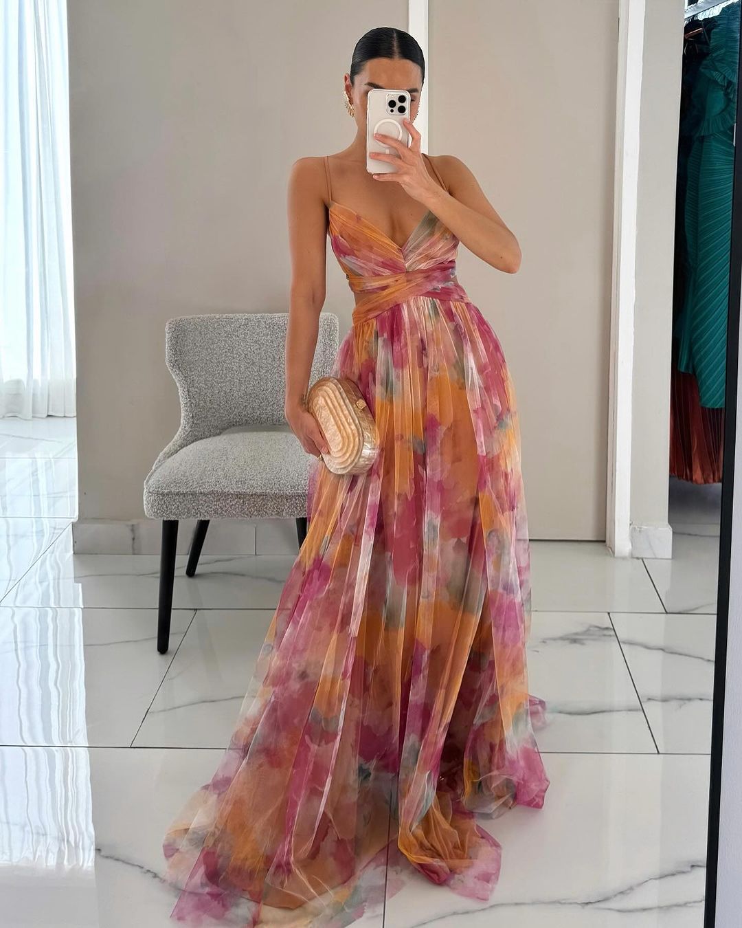 Robe Longue Femme avec Bretelles Réglables Lucyle