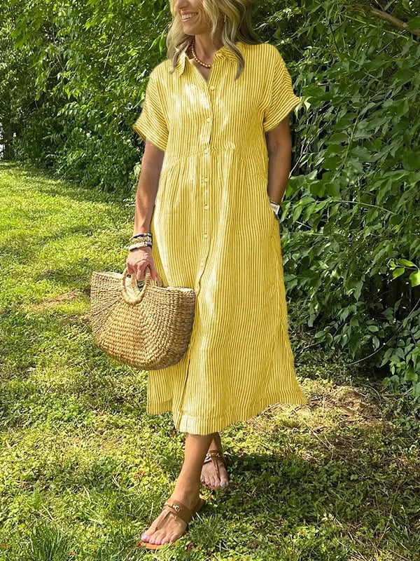 Robe Longue Femme avec Coupe Fluide et Élégante Lucyle