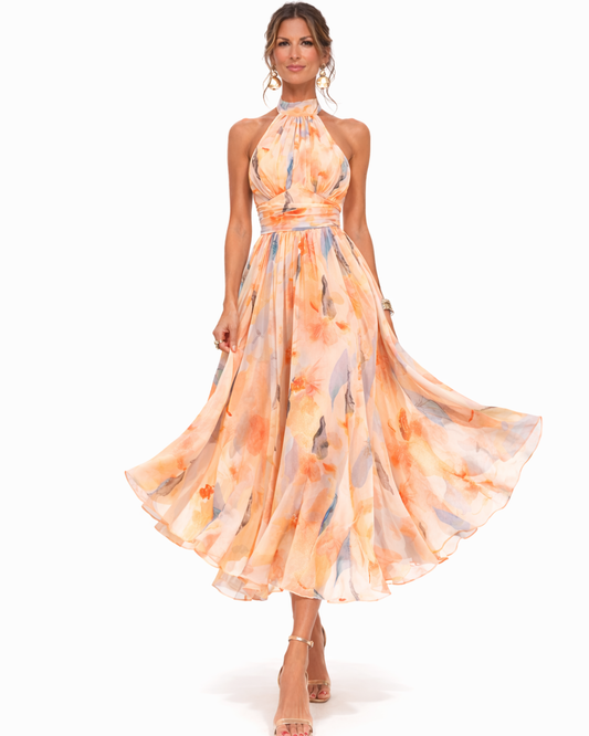 Robe Longue Femme avec Décolleté Dos Nu Lucyle