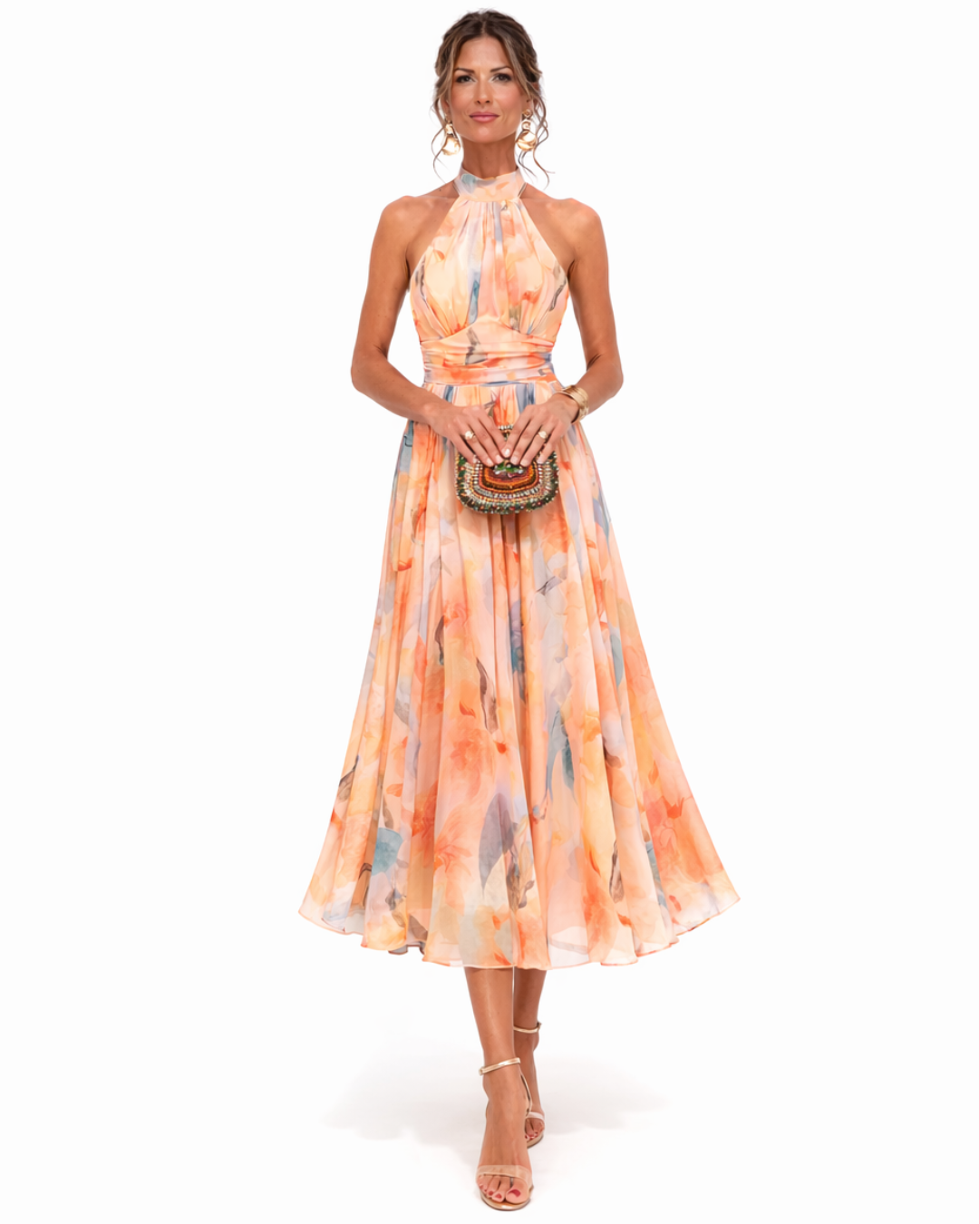 Robe Longue Femme avec Décolleté Dos Nu Lucyle