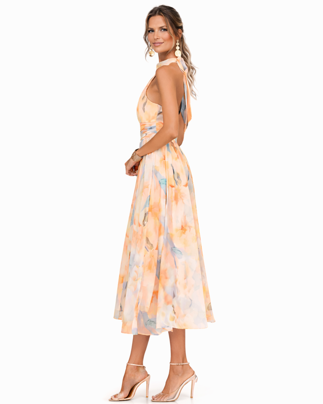 Robe Longue Femme avec Décolleté Dos Nu Lucyle