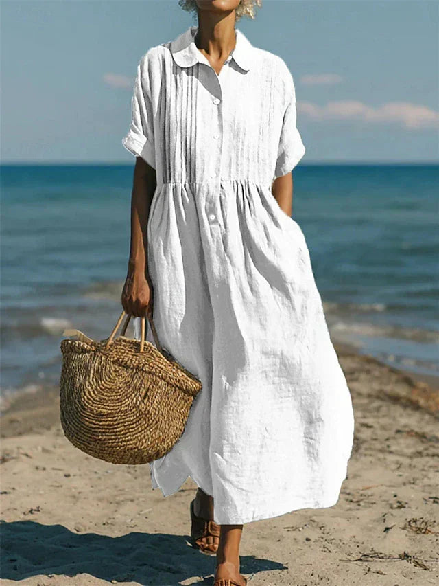 Robe Longue Femme avec Détails Élégants Lucyle
