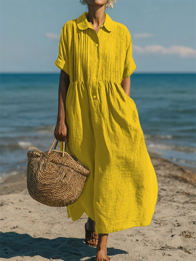 Robe Longue Femme avec Détails Élégants Lucyle