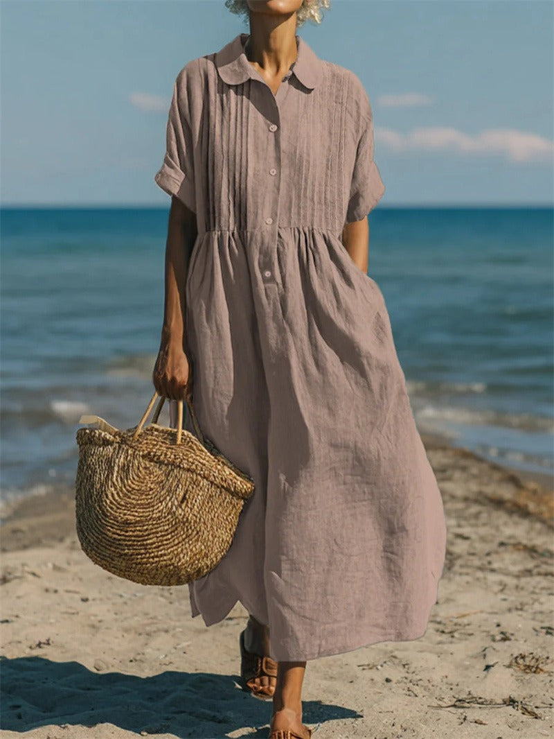 Robe Longue Femme avec Détails Élégants Lucyle