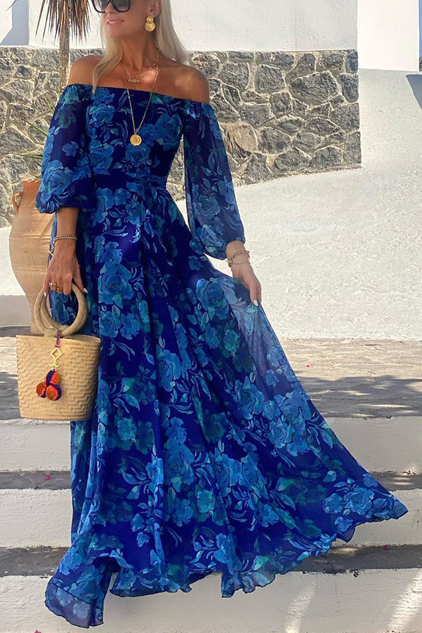 Robe Longue Femme avec Épaules Dénudées Lucyle