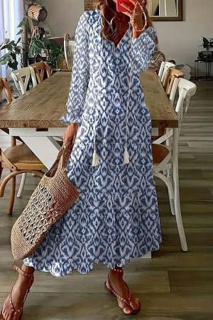 Robe Longue Femme avec Imprimé Floral Bohème Lucyle