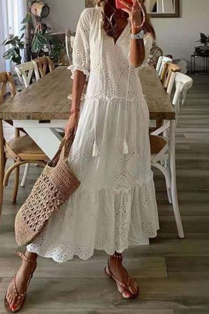 Robe Longue Femme avec Imprimé Floral Bohème Lucyle