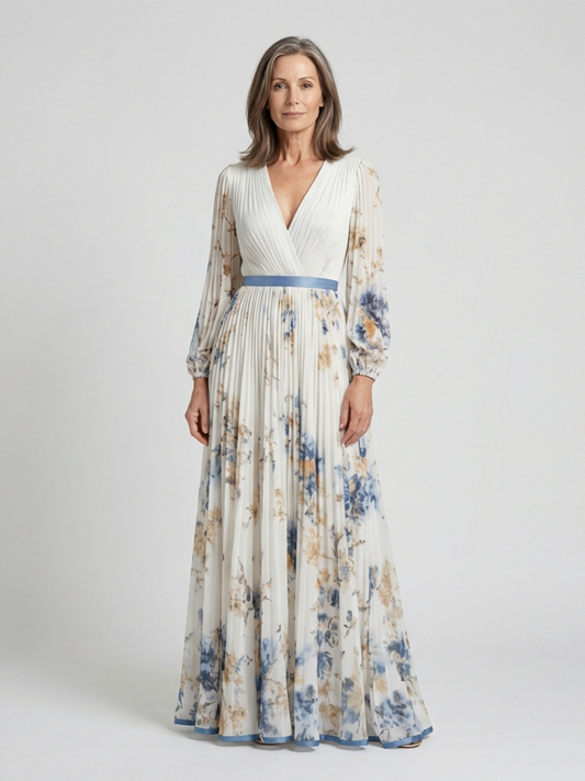 Robe Longue Femme avec Imprimé Floral Lucyle