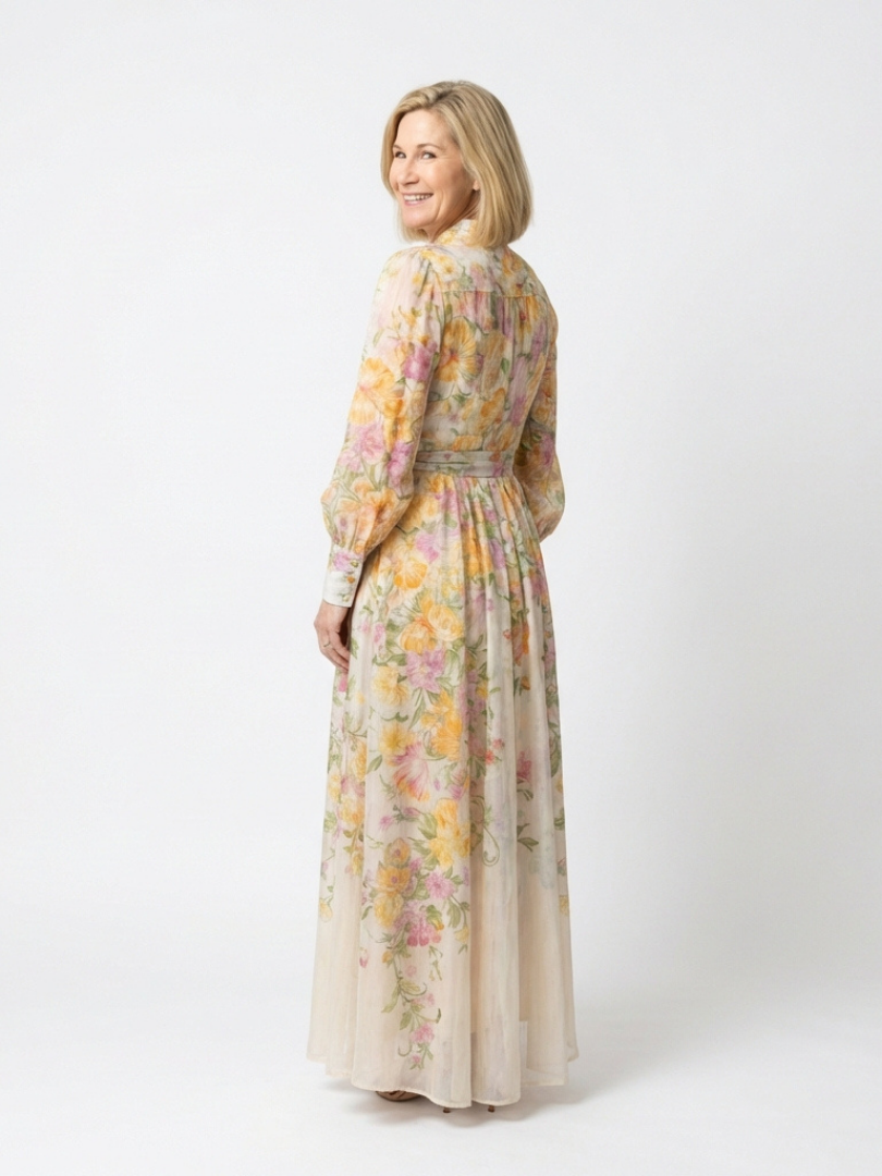 Robe Longue Femme avec Imprimé Floral Lucyle