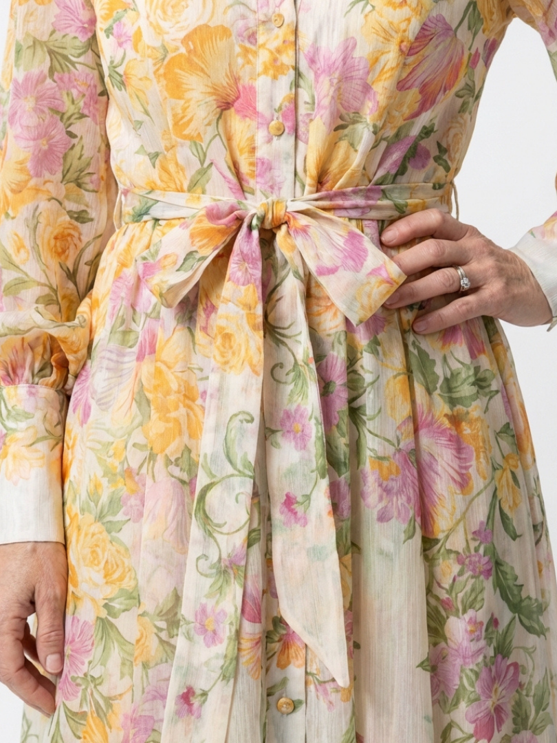 Robe Longue Femme avec Imprimé Floral Lucyle