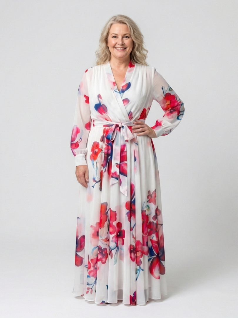 Robe Longue Femme avec Imprimé Floral Lucyle