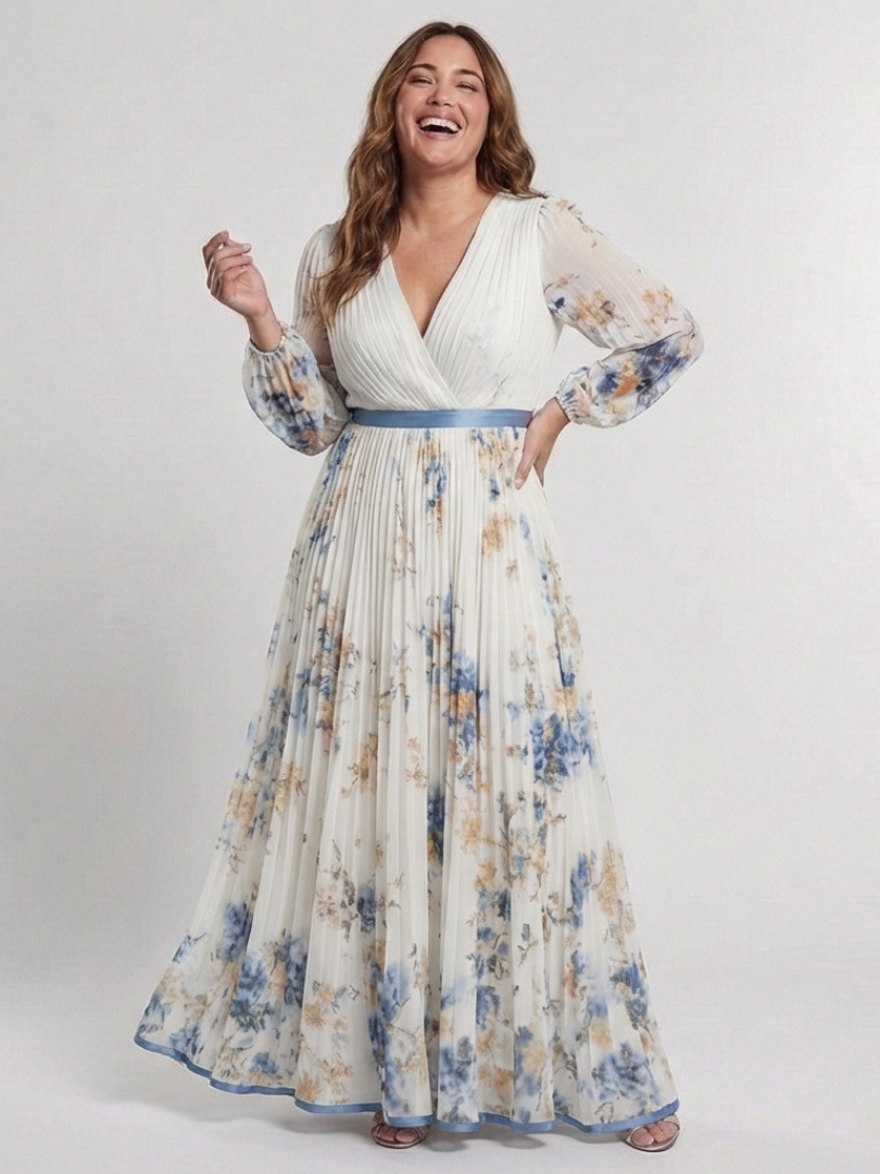 Robe Longue Femme avec Imprimé Floral Lucyle