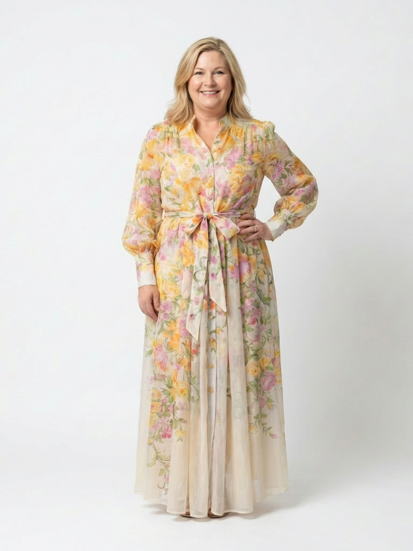 Robe Longue Femme avec Imprimé Floral Lucyle