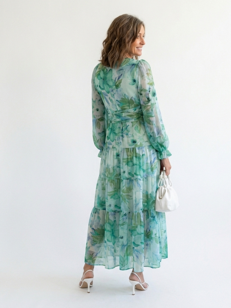Robe Longue Femme avec Imprimé Floral Lucyle