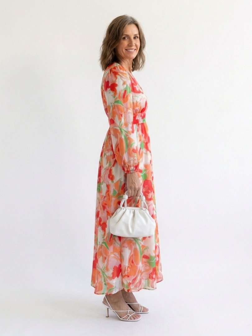 Robe Longue Femme avec Imprimé Floral Lucyle